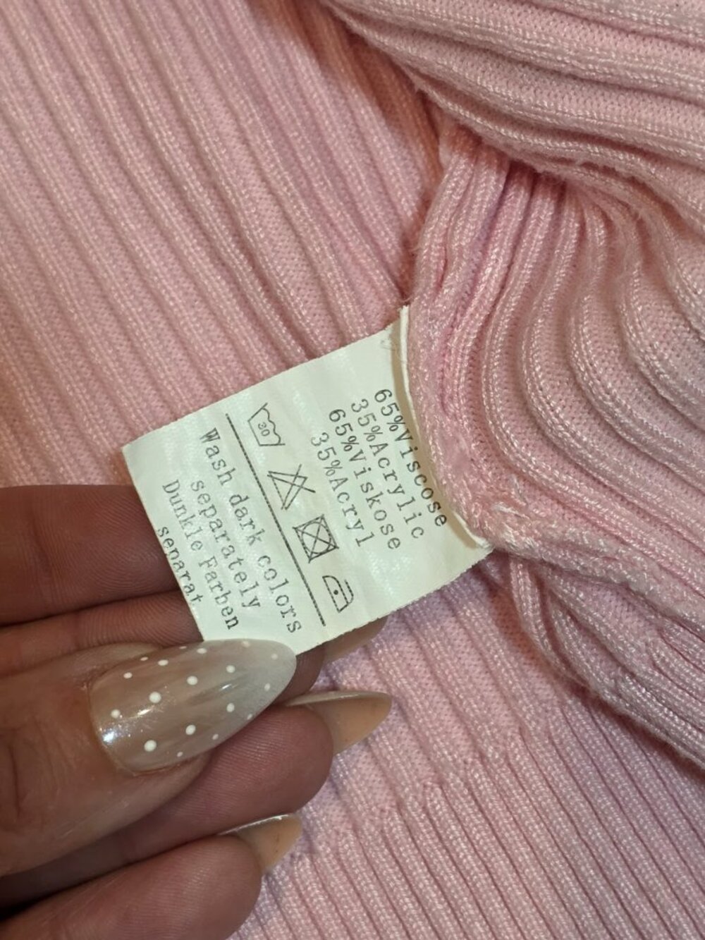 Grace Karin pink button-down cardigan - Picture 4 of 5